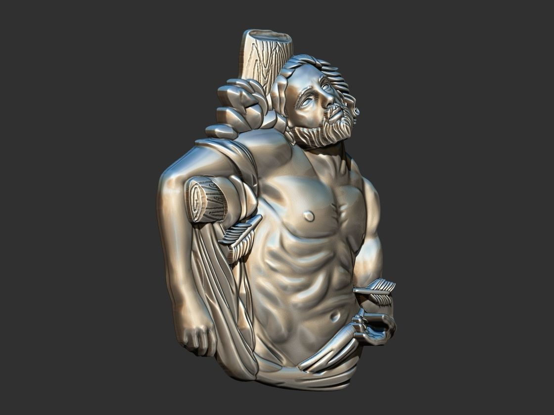 San Sebastian Sao Sebastiao 3D print model_1
