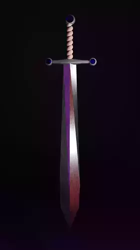 LowPoly Sword for game