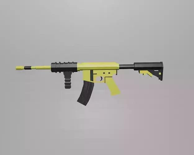 Lowpoly Gun ag rifle