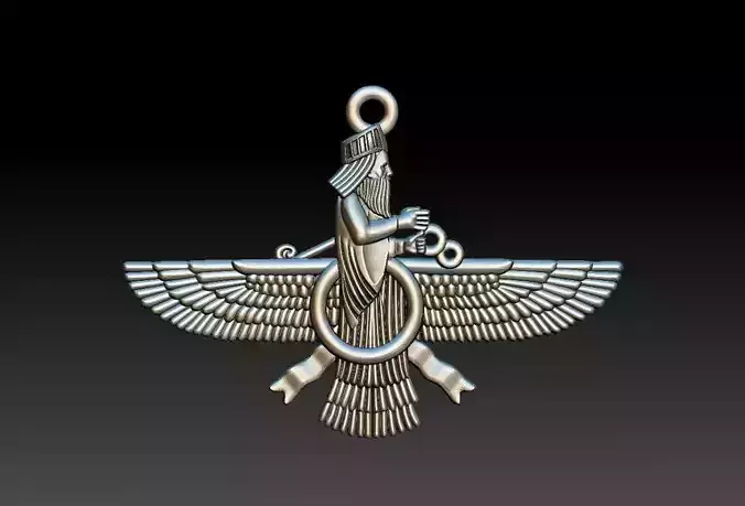 Faravahar Ahura 3D print model