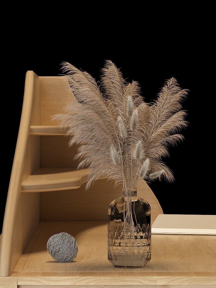 Table 3D model coffee Low-poly 3D model_9