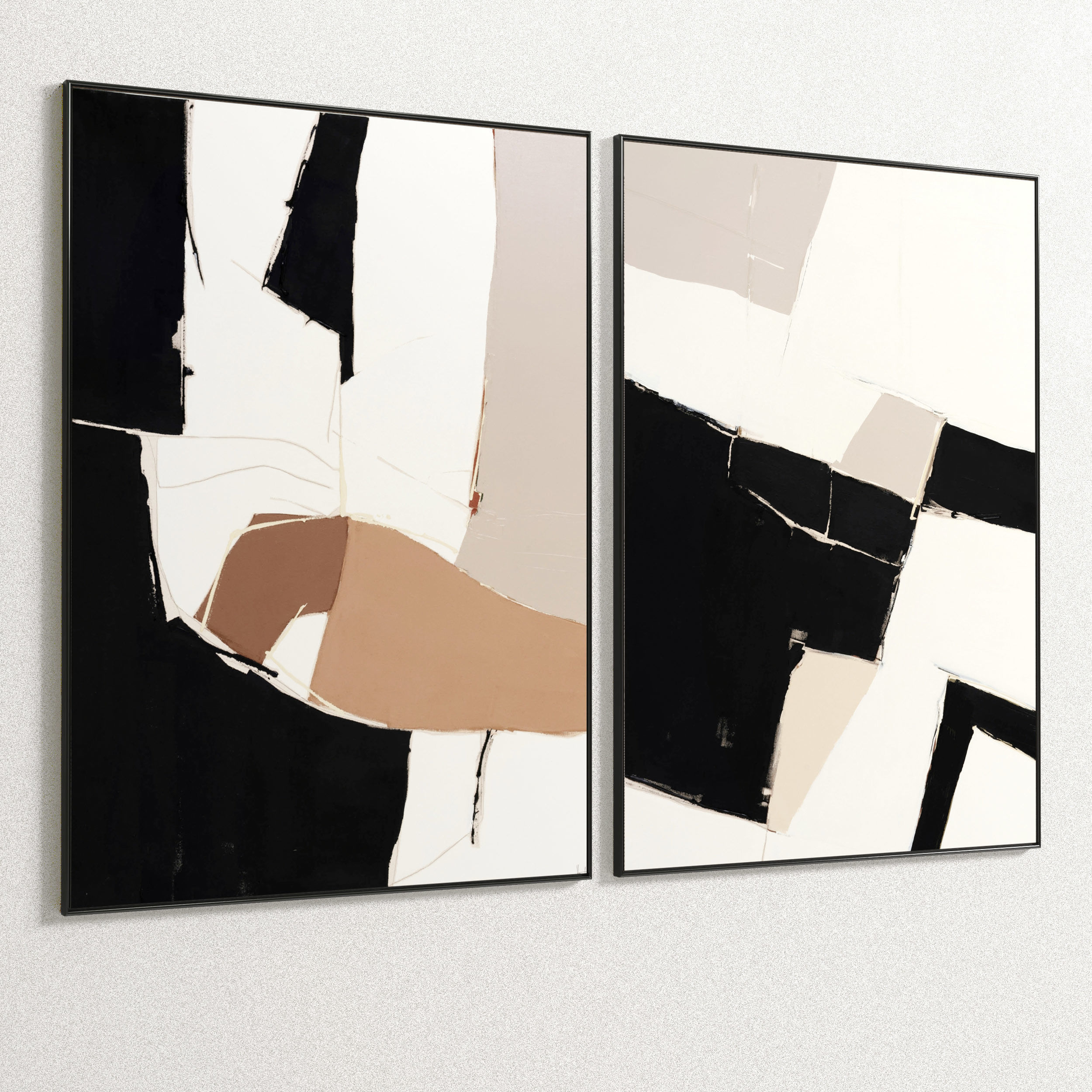 Plaster Two Photo Frame 28 Low-poly 3D model_2