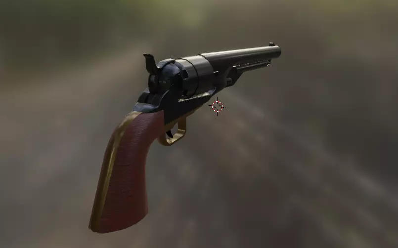 colt 1860 Free low-poly 3D model_0