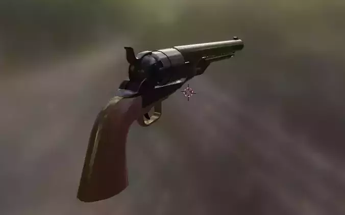 colt 1860 Free low-poly 3D model