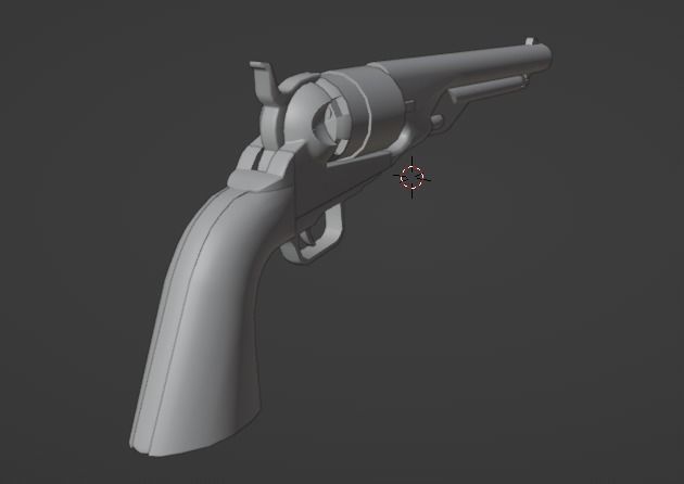 colt 1860 Free low-poly 3D model_3