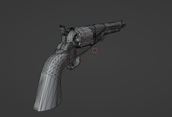 colt 1860 Free low-poly 3D model_5