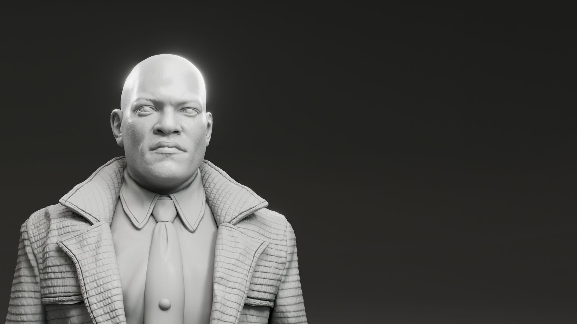 Laurence Fishburne - Morpheus - The Matrix 3D print model_1