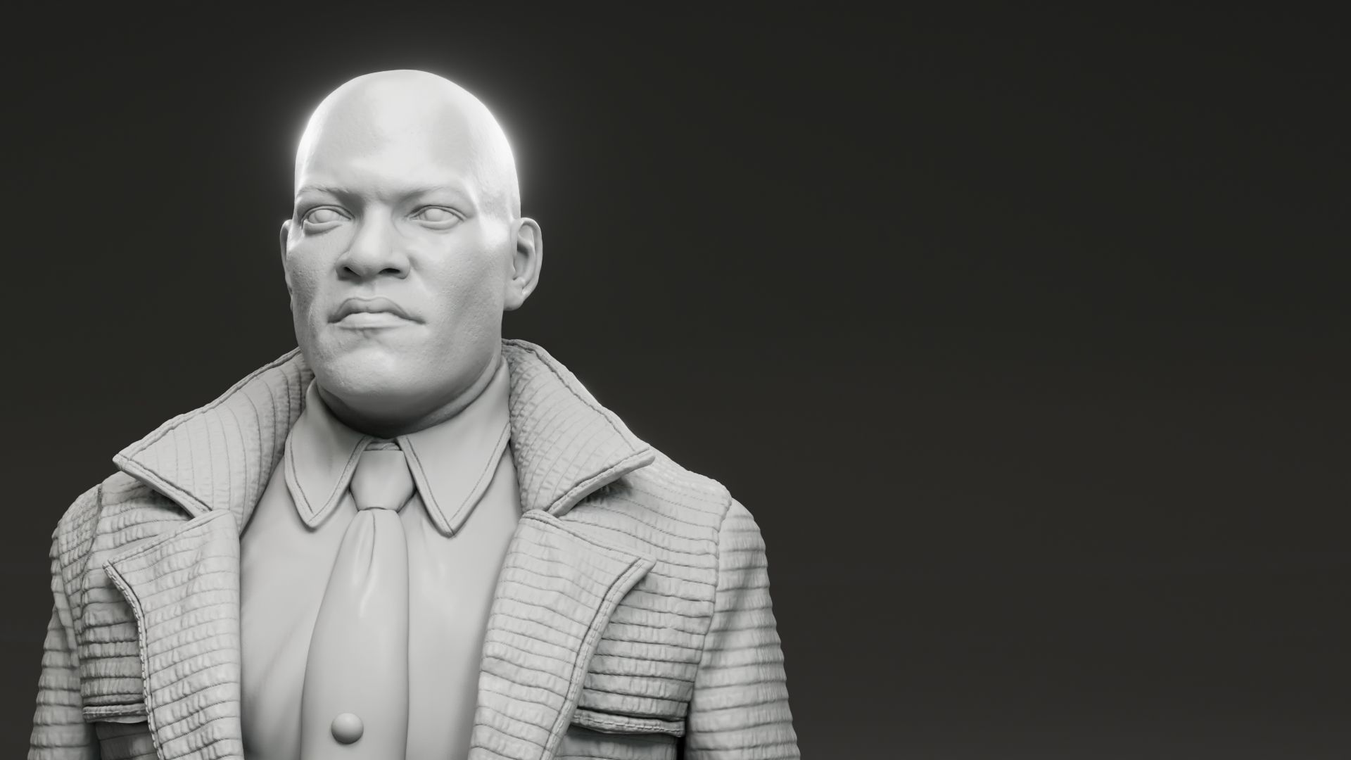 Laurence Fishburne - Morpheus - The Matrix 3D print model_2