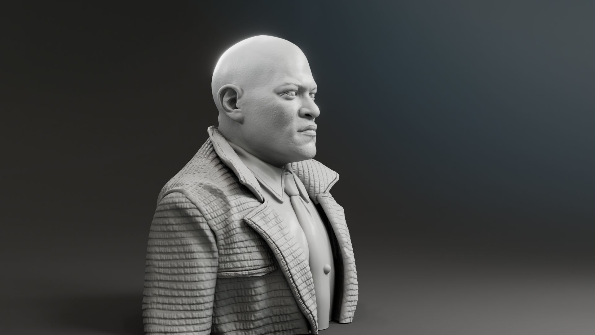 Laurence Fishburne - Morpheus - The Matrix 3D print model_3