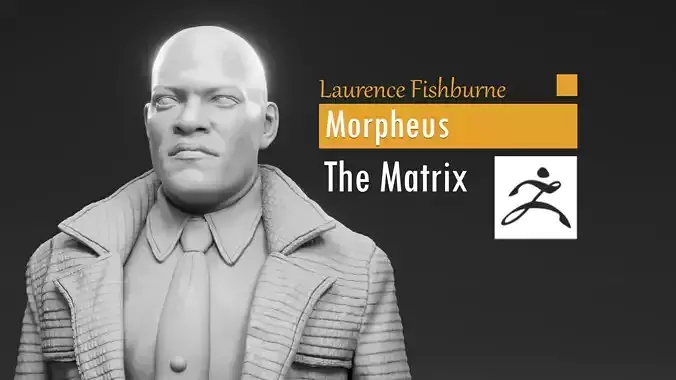 Laurence Fishburne - Morpheus - The Matrix 3D print model
