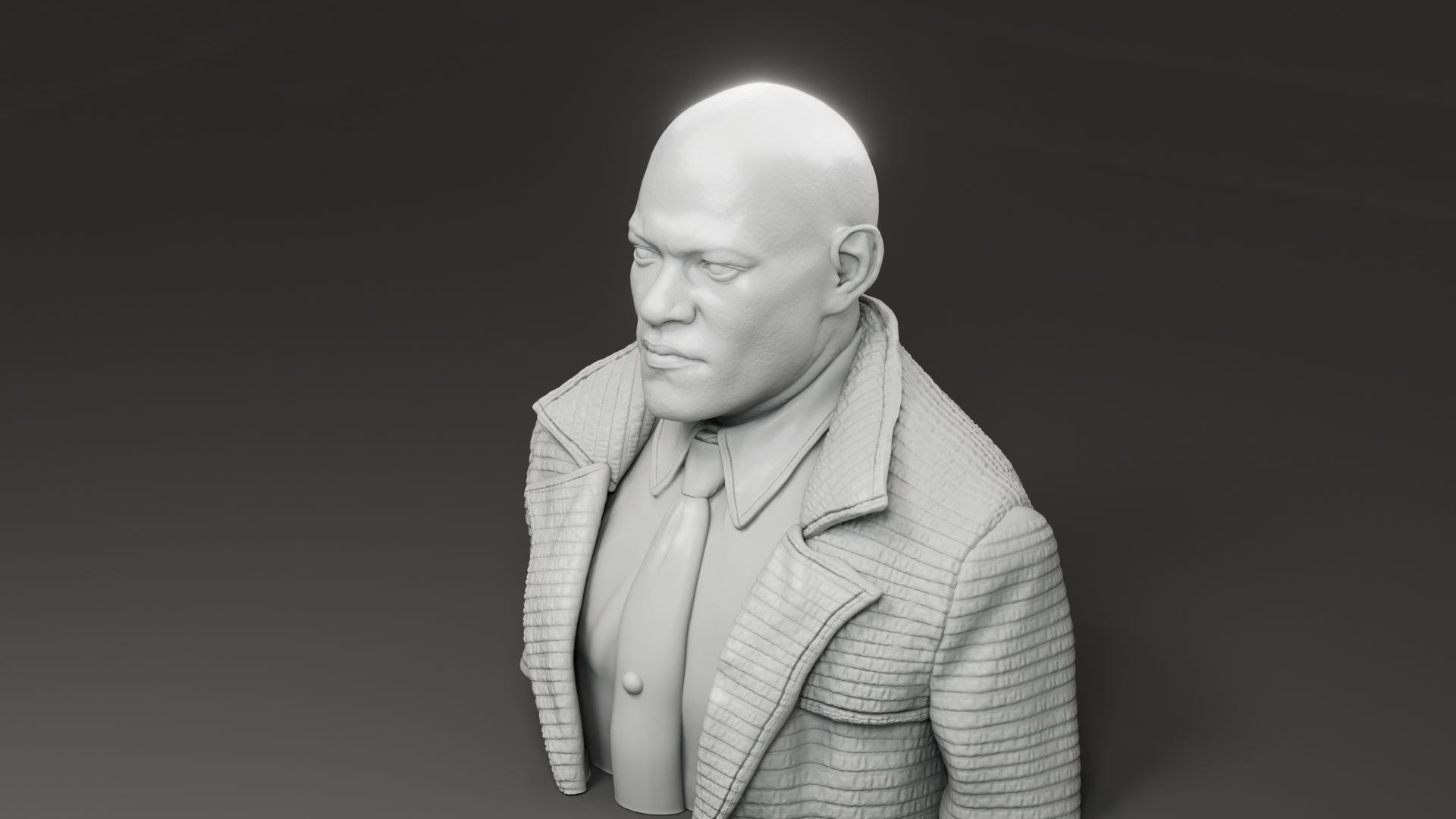 Laurence Fishburne - Morpheus - The Matrix 3D print model_4