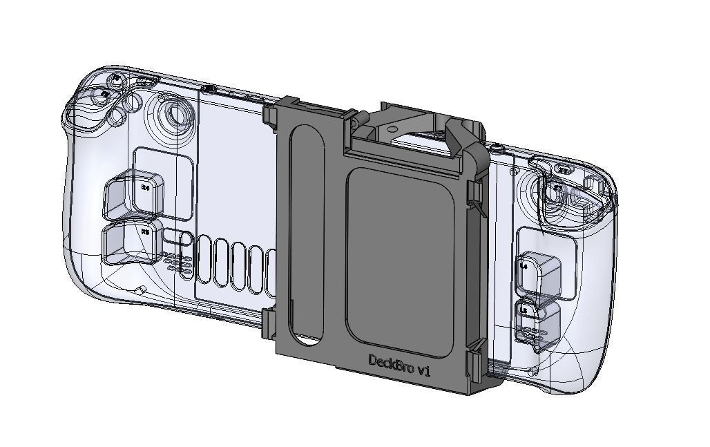 DeckBro v1-Fixing Steam Deck Storage with Standard HDDs and SSDs Free 3D print model_10