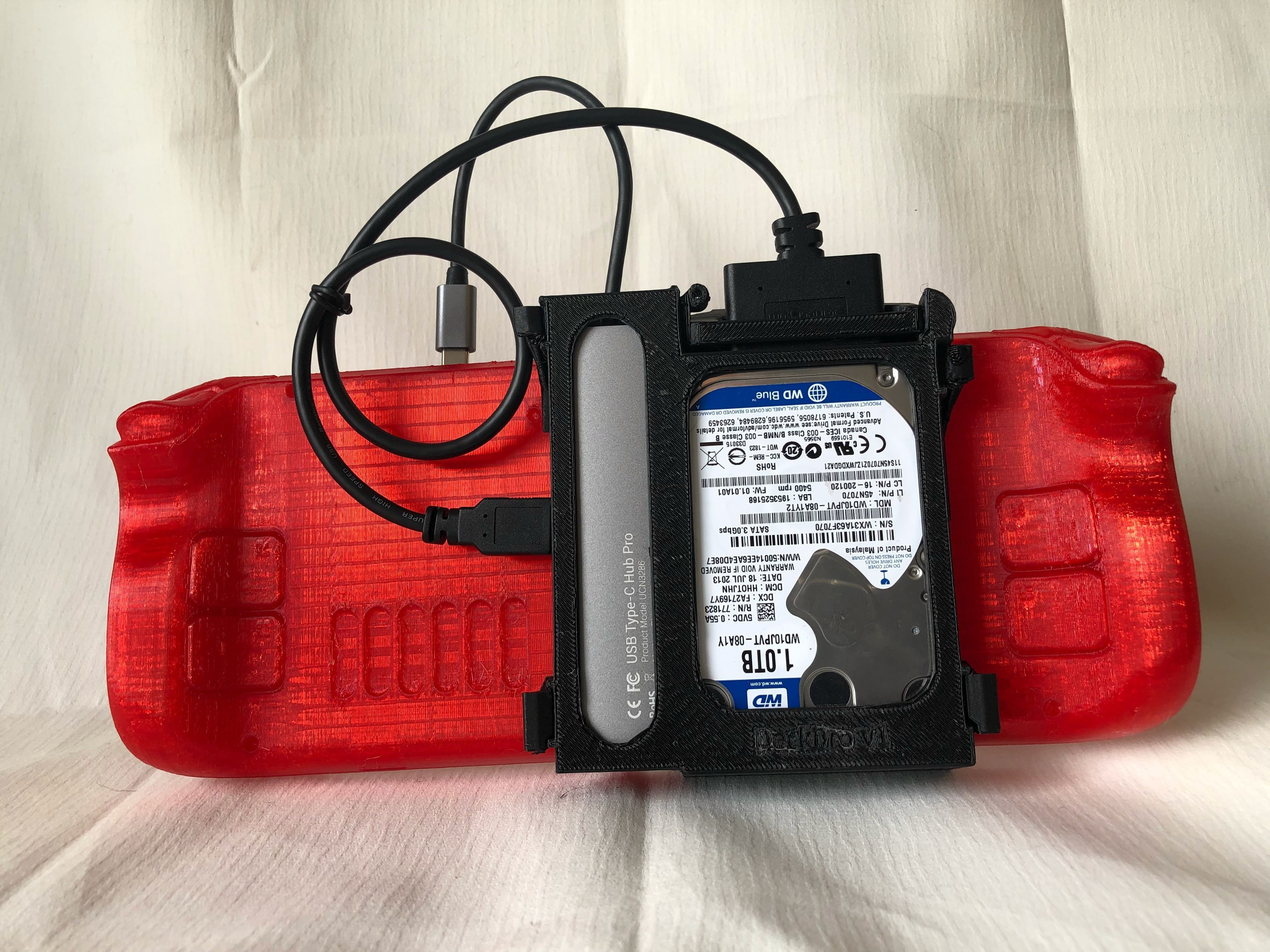 DeckBro v1-Fixing Steam Deck Storage with Standard HDDs and SSDs Free 3D print model_1