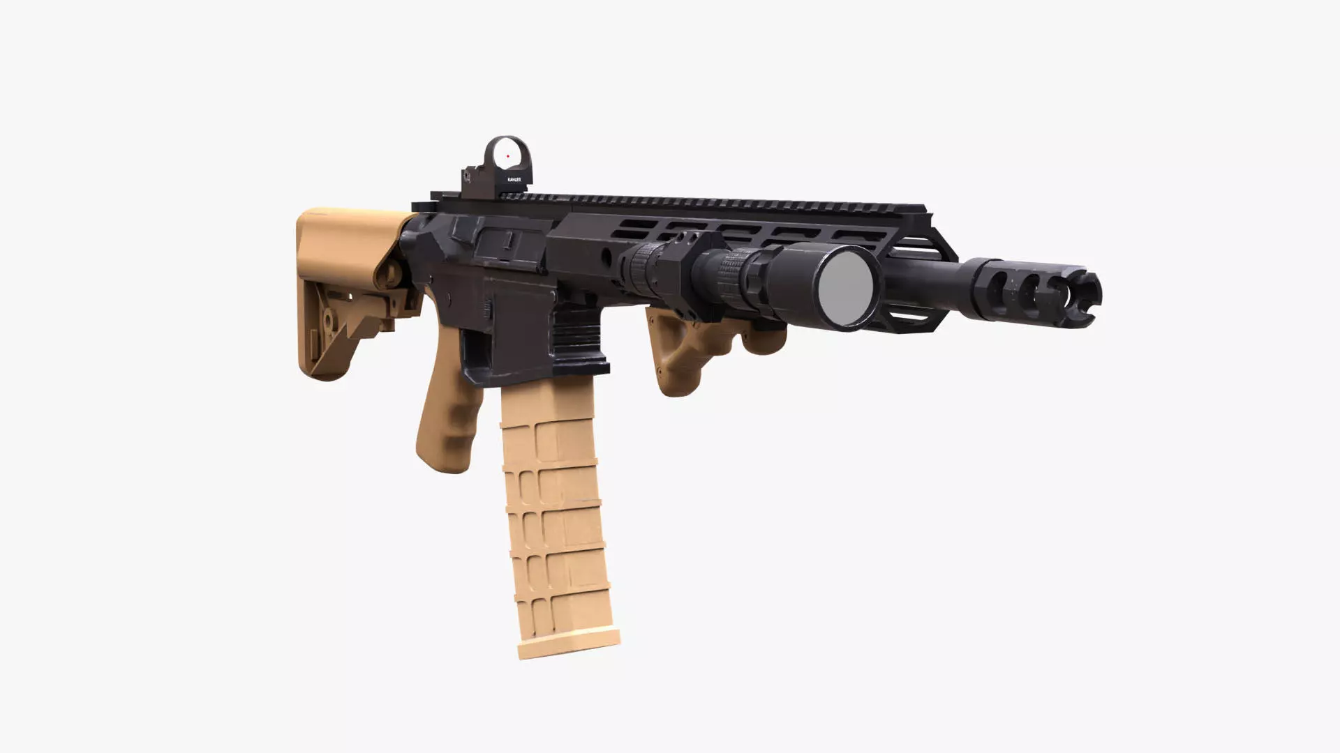 AR-15 Carbine Rifle Free 3D model