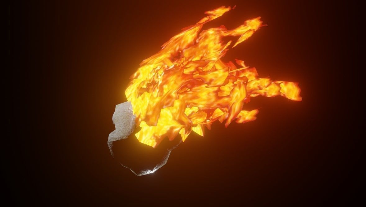 Fire Clown Extreme Low Poly - Palhaco de Fogo Low-poly 3D model_4