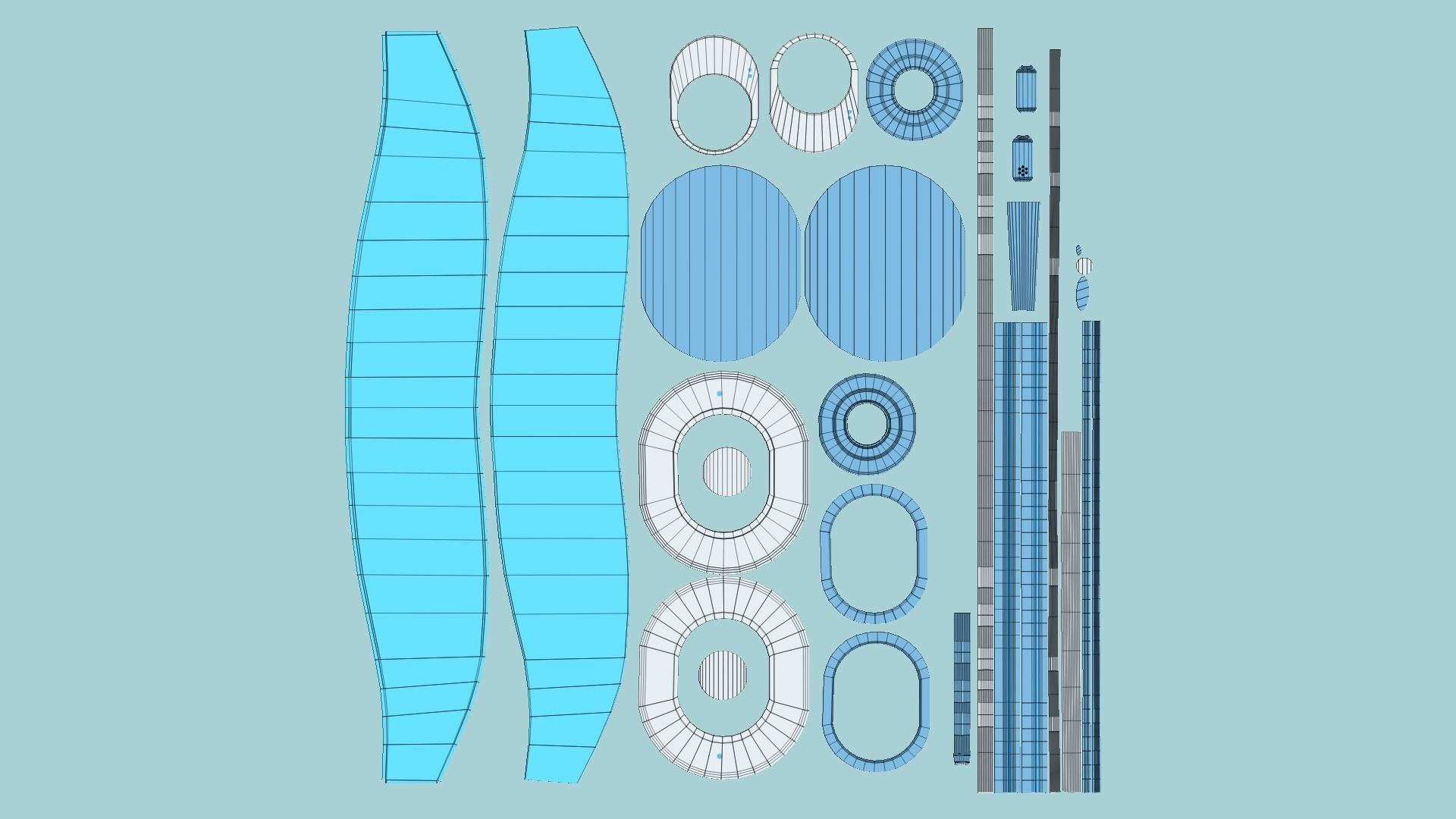 10 SciFi Glasses H Collection- Character Design Fashion _69