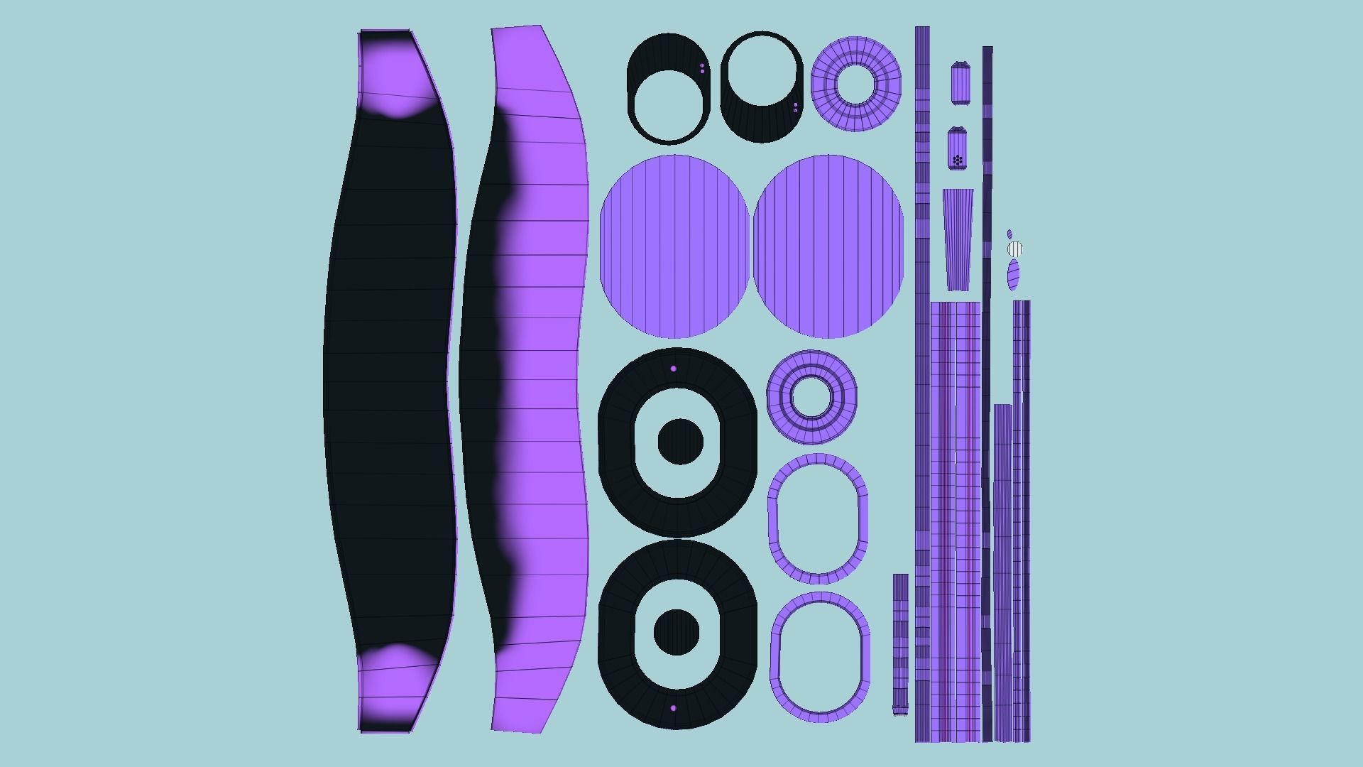 10 SciFi Glasses H Collection- Character Design Fashion _80