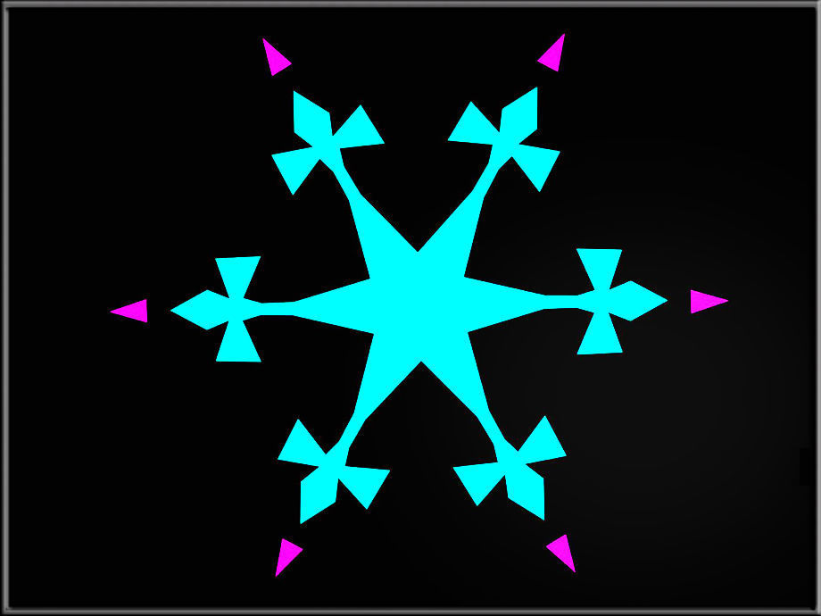 Snowflake 10 Low-poly 3D model_1