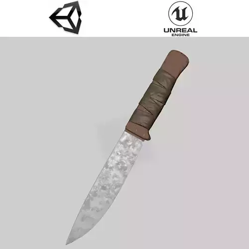 Stylized Knife Weapon PBR low-poly game ready