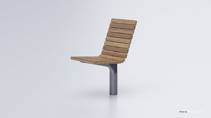 PARK MODERN BENCH MMCITE VLTAU 3D model 7