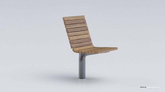 PARK MODERN BENCH MMCITE VLTAU 3D model 4