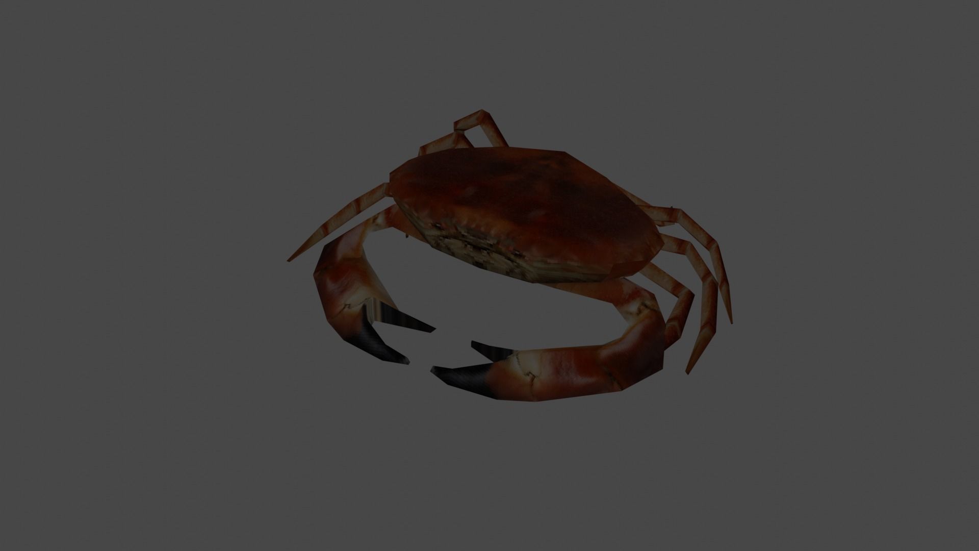 Crab 3D Low-poly 3D model_5