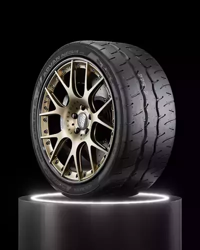 Yokohama Advan Neova AD9 275 30 R20 3D model
