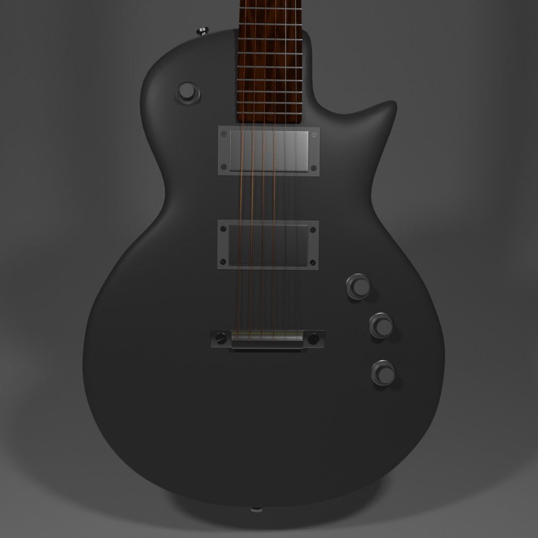Gibson Les Paul Free 3D model_3