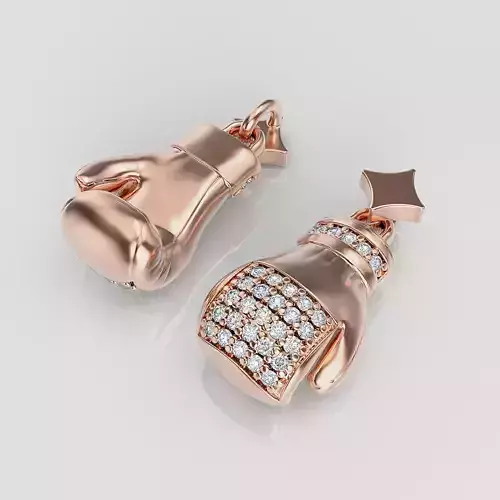 Boxing gloves pendant  3D print model