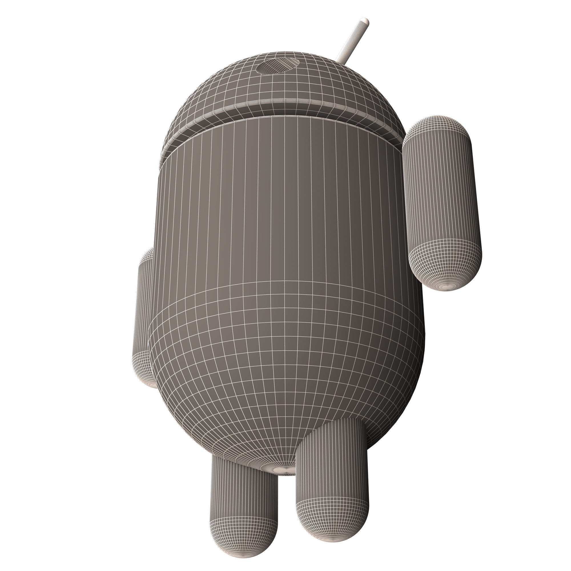 Android Character Low-poly 3D model_10