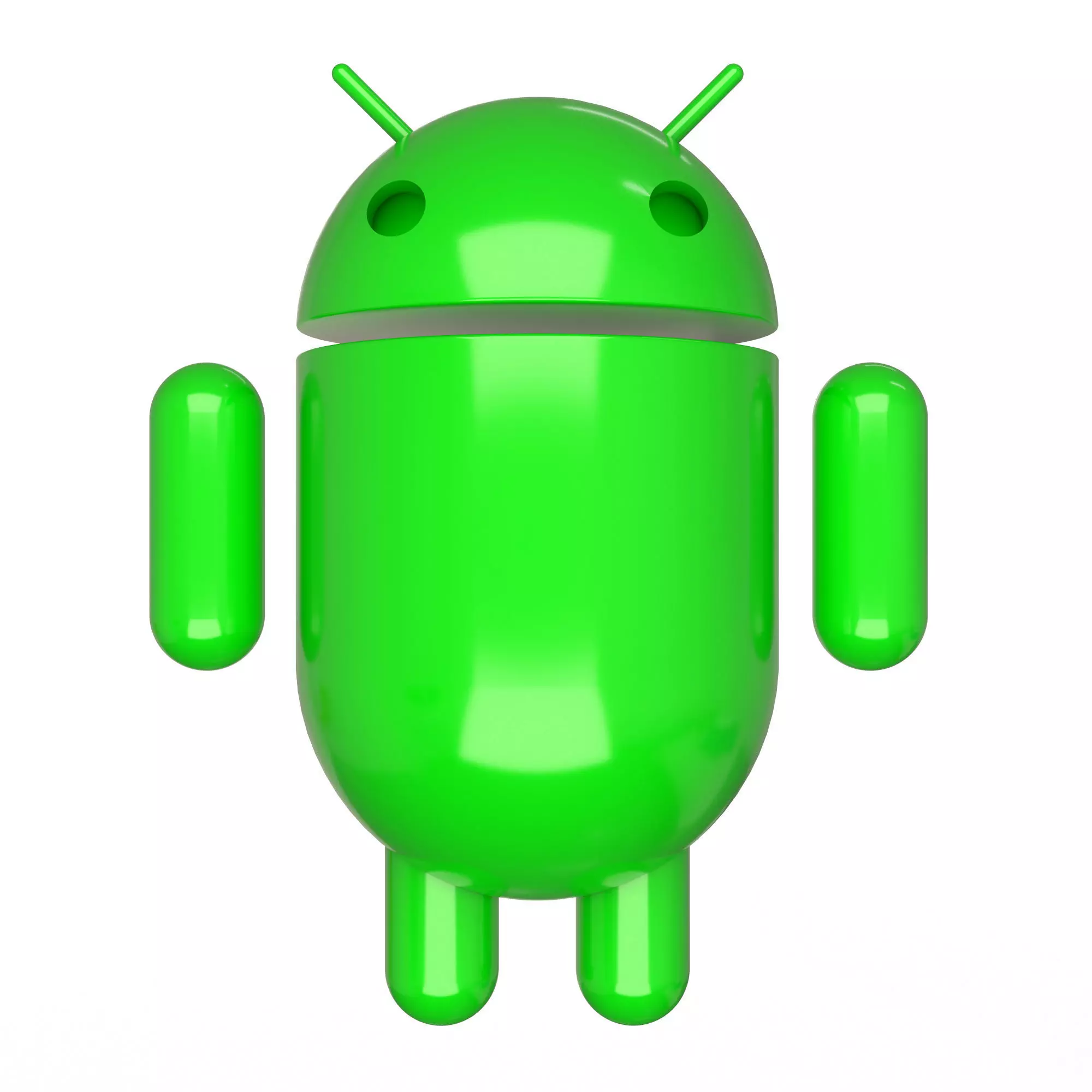 Android Character Low-poly 3D model_0
