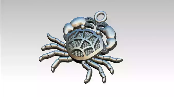 Cangrejo metal crab charm