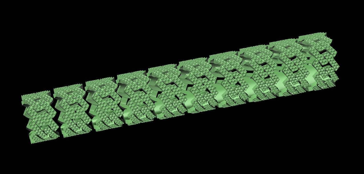 wedding ring with stones 3D print model_12