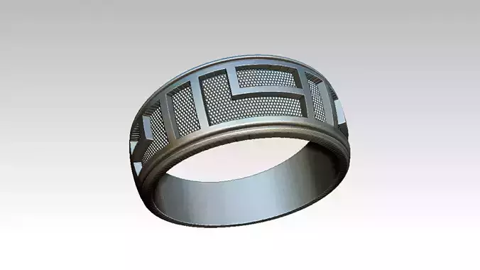 Cuadros metal ring with design