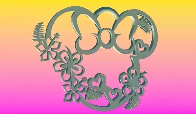 Minnie Floral ornament