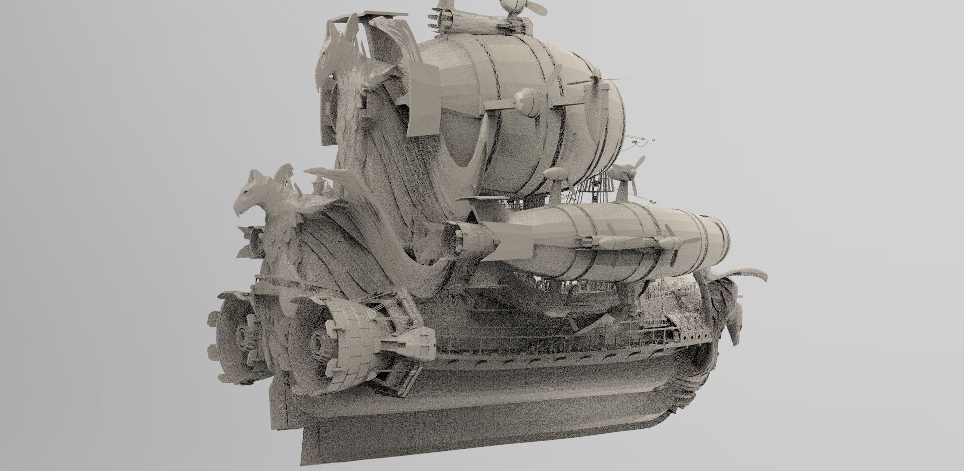 Massive Zeppelin Juggernaut 4 3D model_1