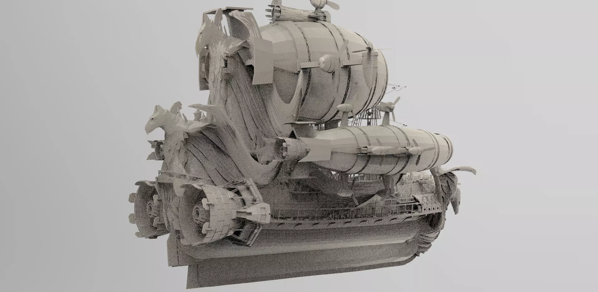 Massive Zeppelin Juggernaut 4 3D model_0