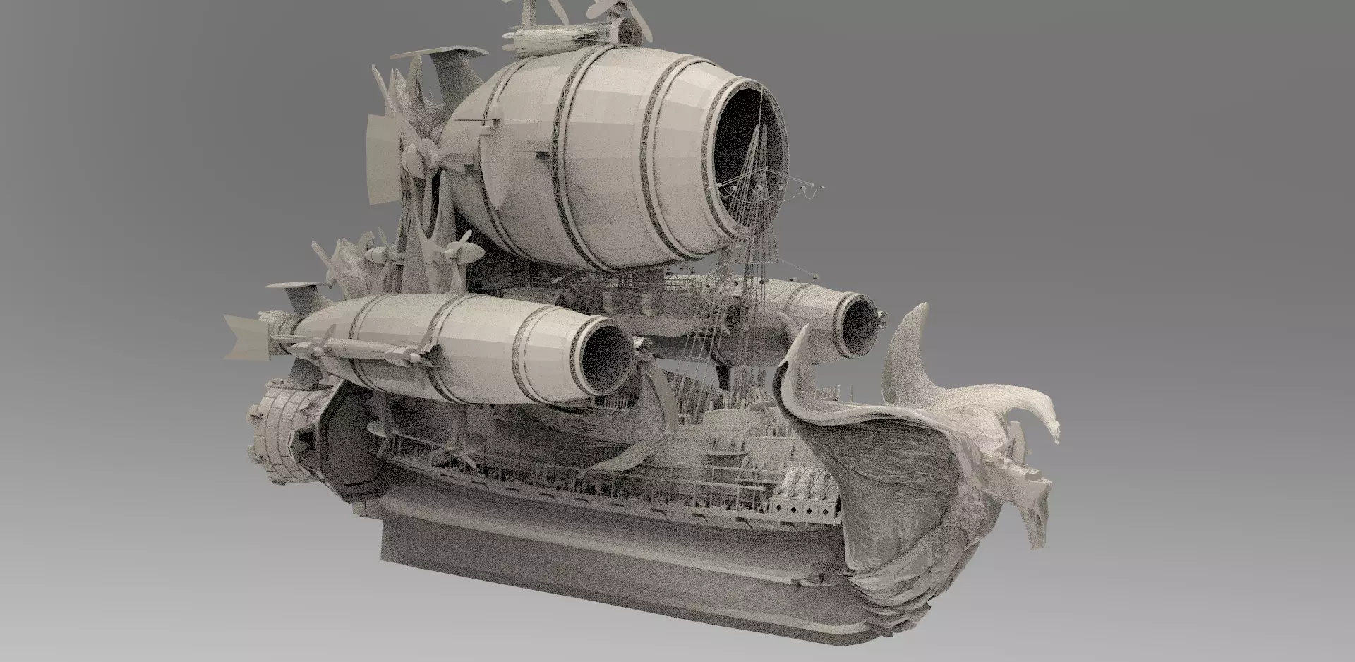 Eagle Kings Airship 3D model_0