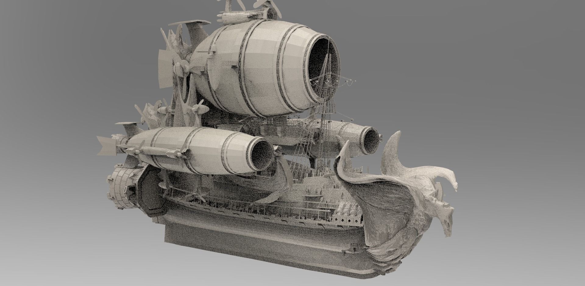 Eagle Kings Airship 3D model_1