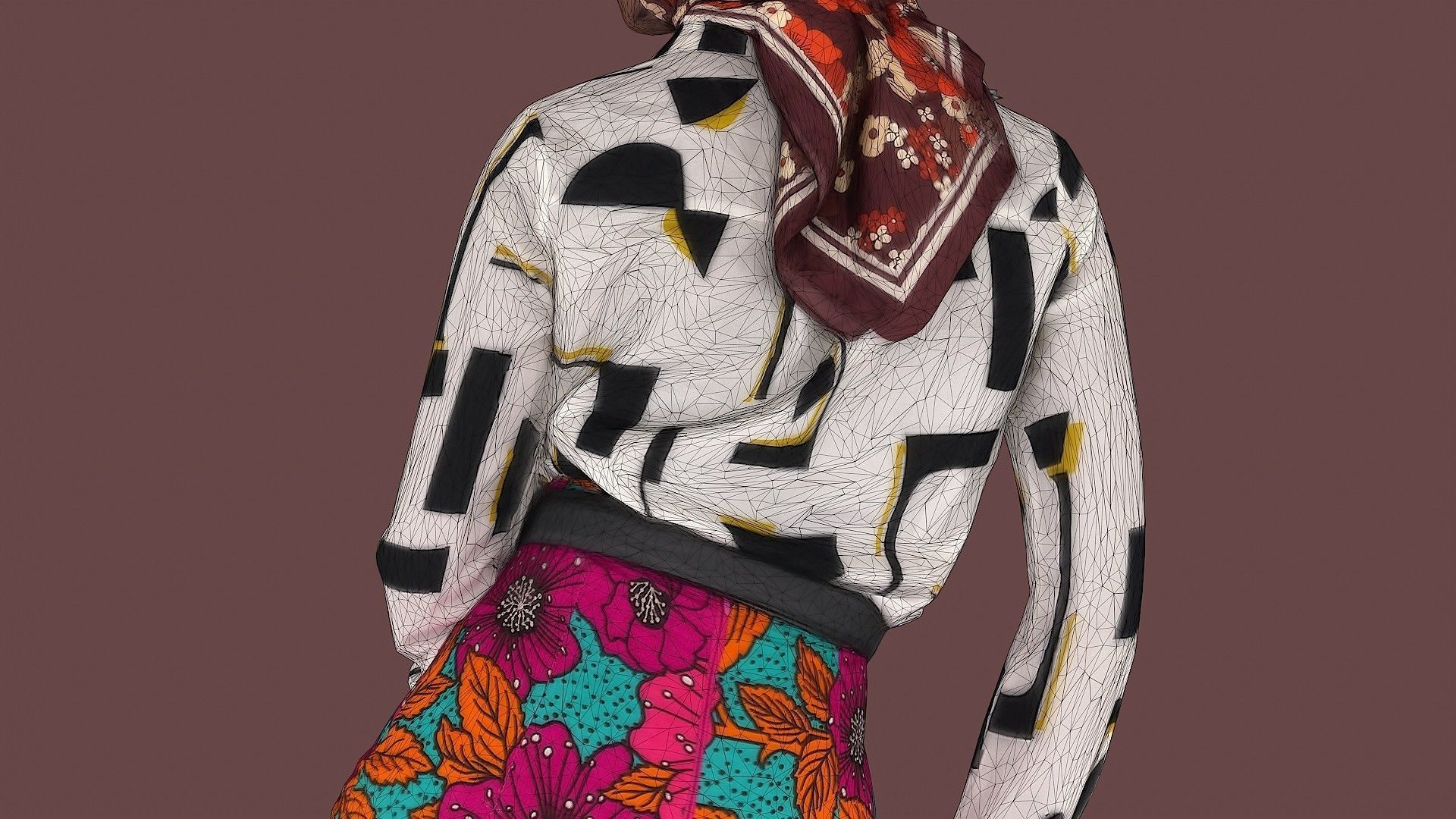 Elegant Woman 3D model_12