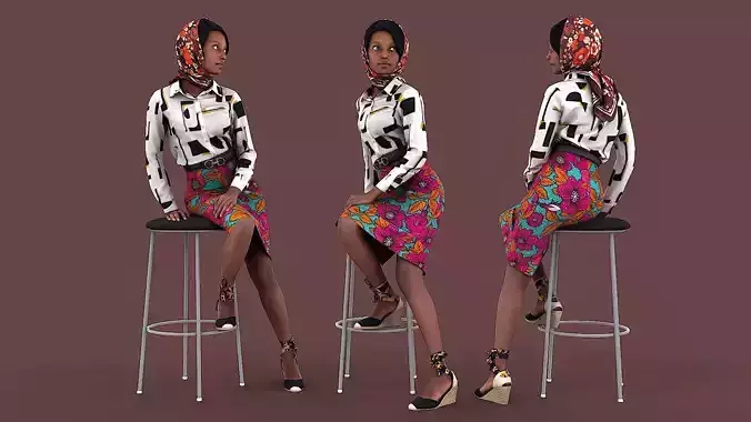 Elegant Woman 3D model