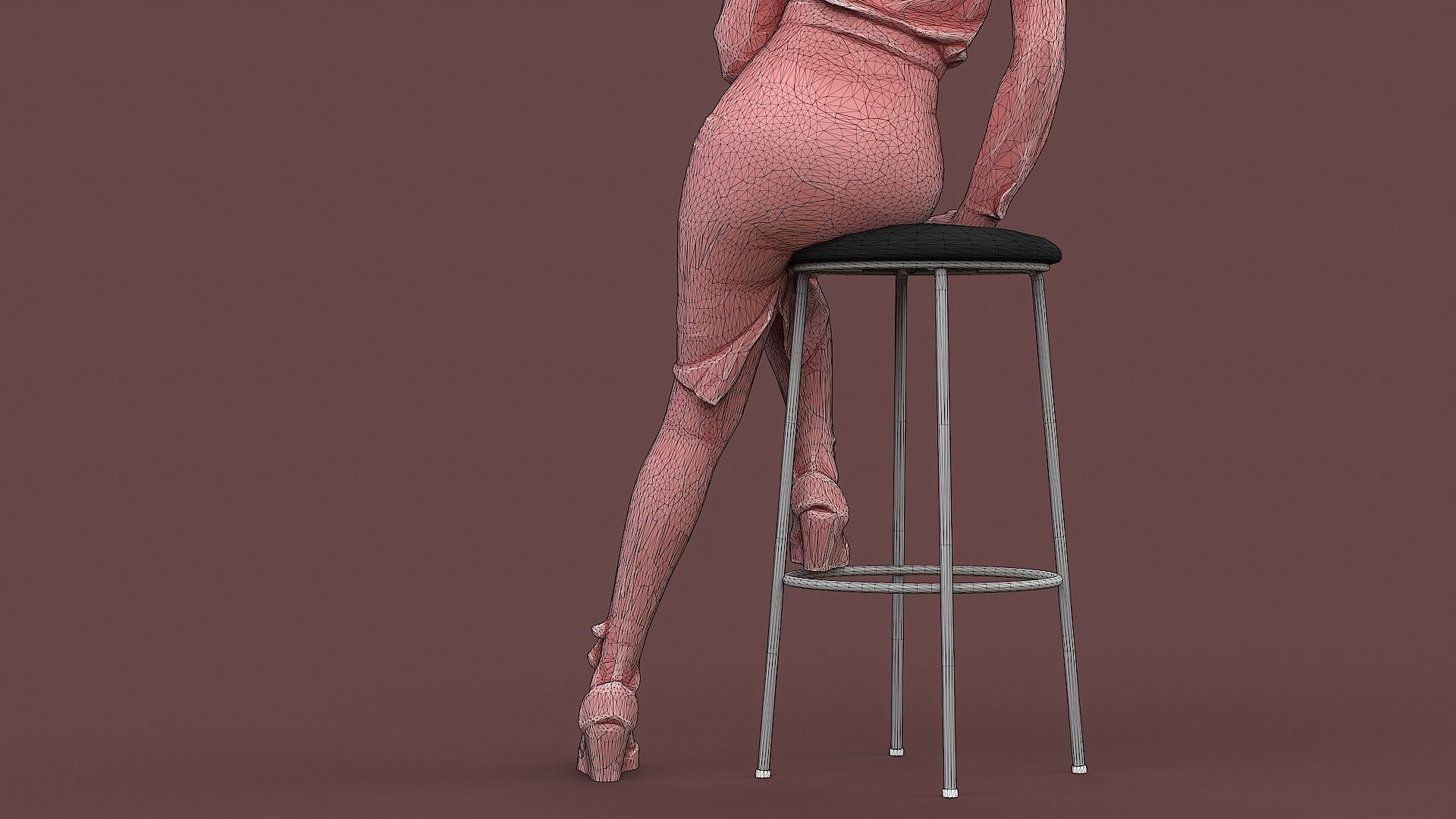 Elegant Woman 3D model_23