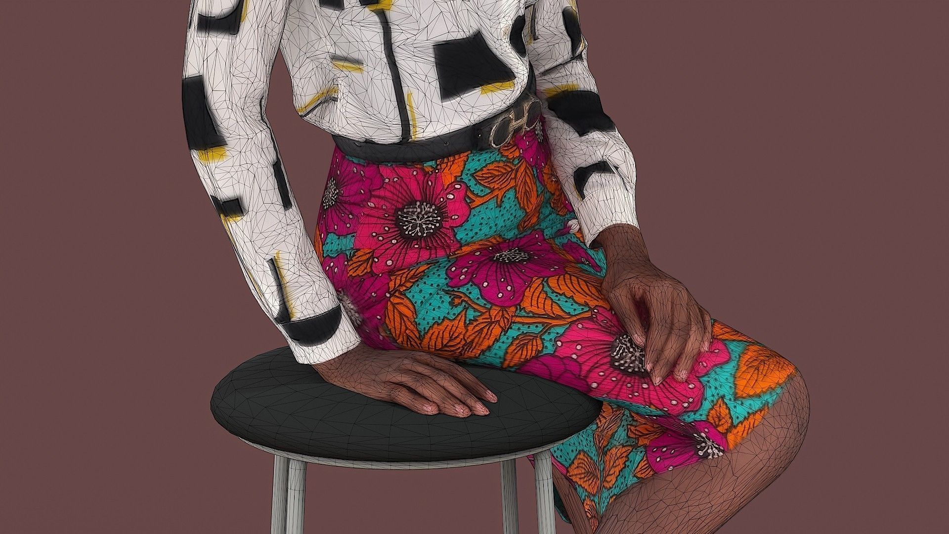 Elegant Woman 3D model_14
