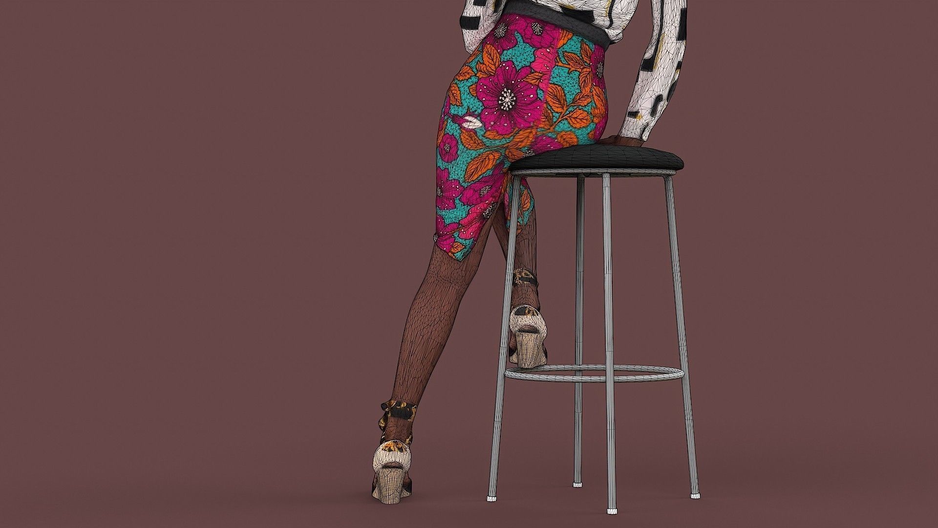 Elegant Woman 3D model_22