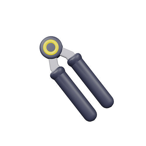 Crimping 3D Model pliers Low-poly 3D model