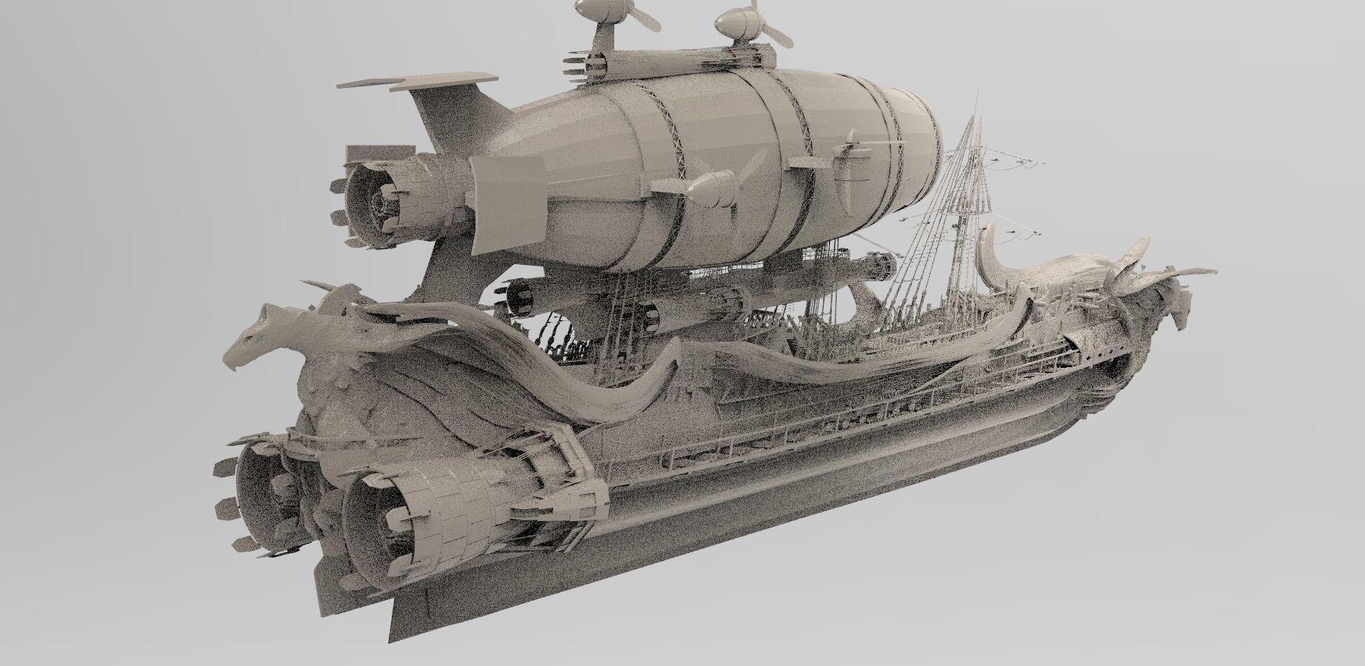 Hades Airship 3D model_1