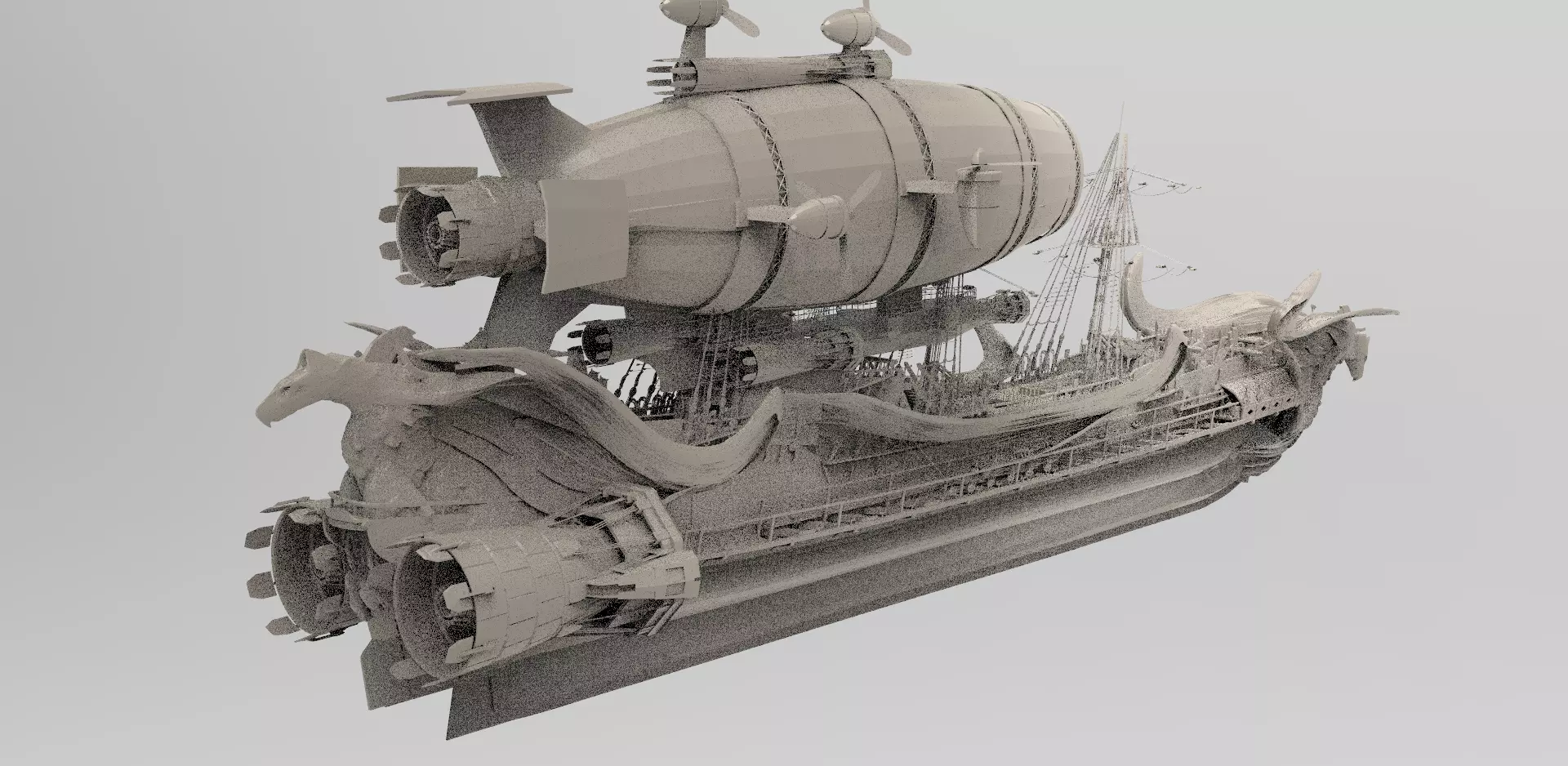 Hades Airship 3D model_0