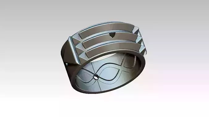 Atlante ring with design