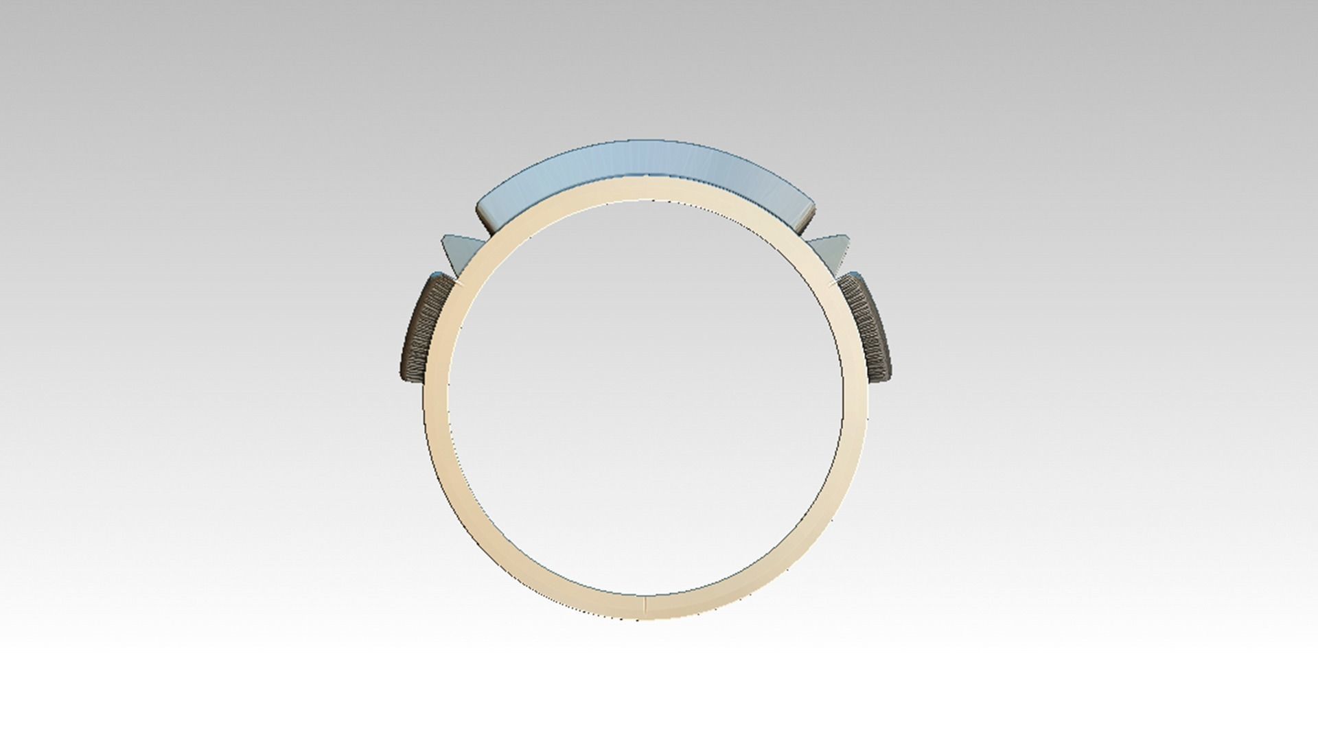 Atlante ring with design 3D print model_2