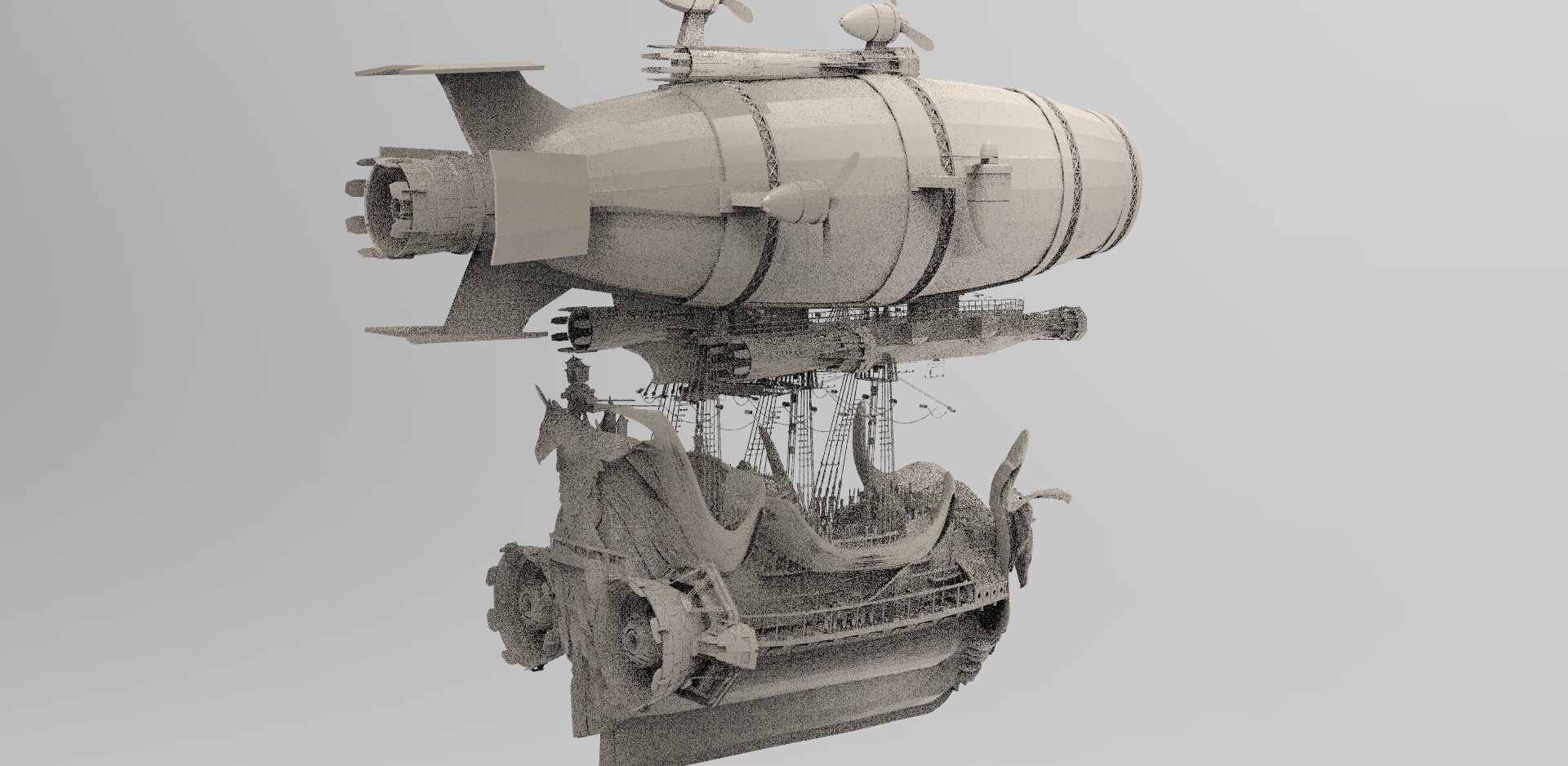 Explorer Colonial Airship  3D model_1